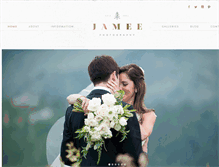 Tablet Screenshot of jameephotography.com